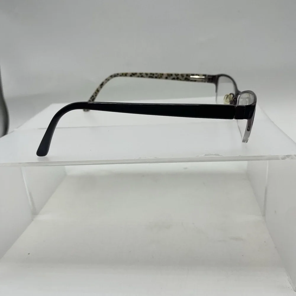 Bebe Eyeglasses Women FRAME ONLY Cat Eye Half Rim 57-17 Brown 502